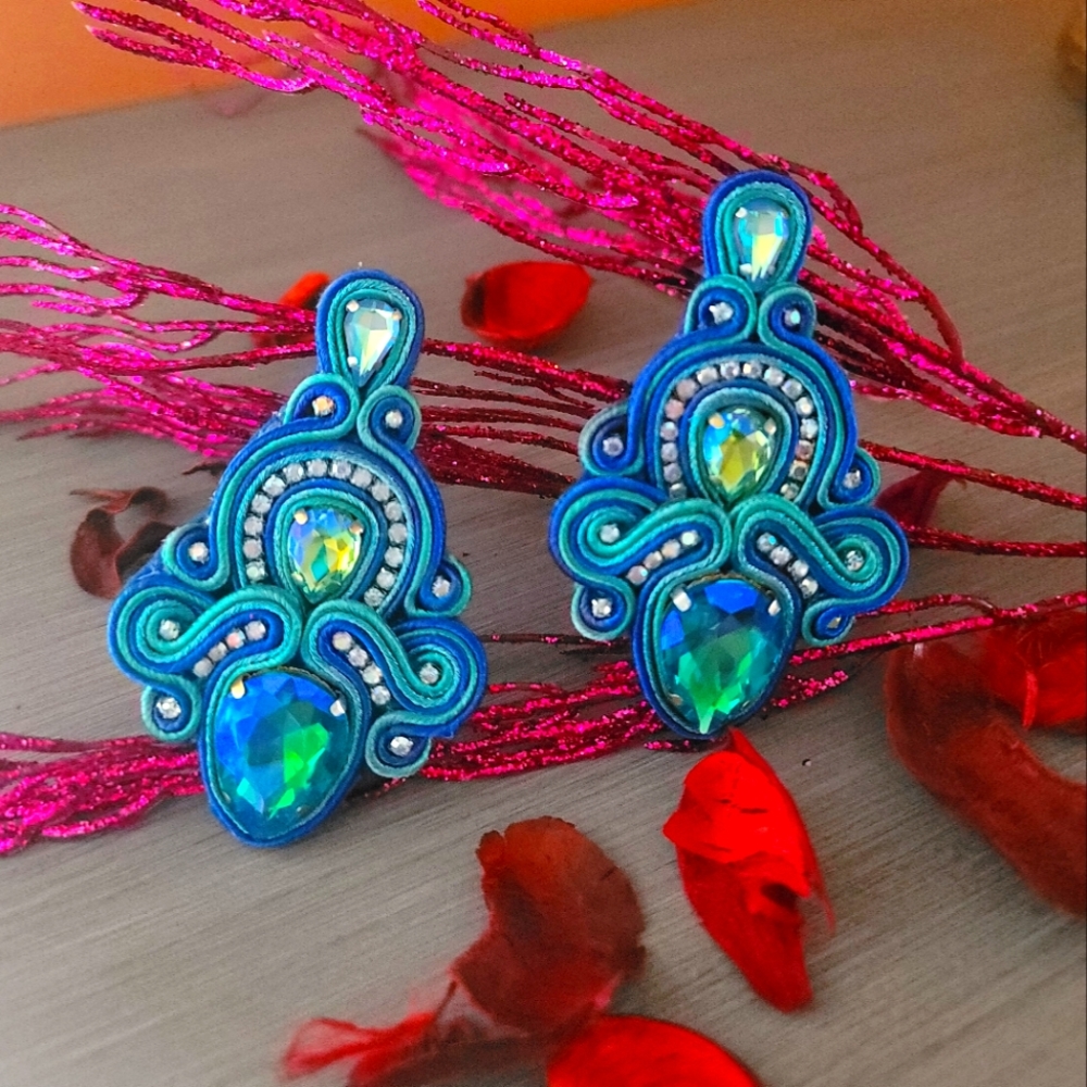 Hand-made earrings